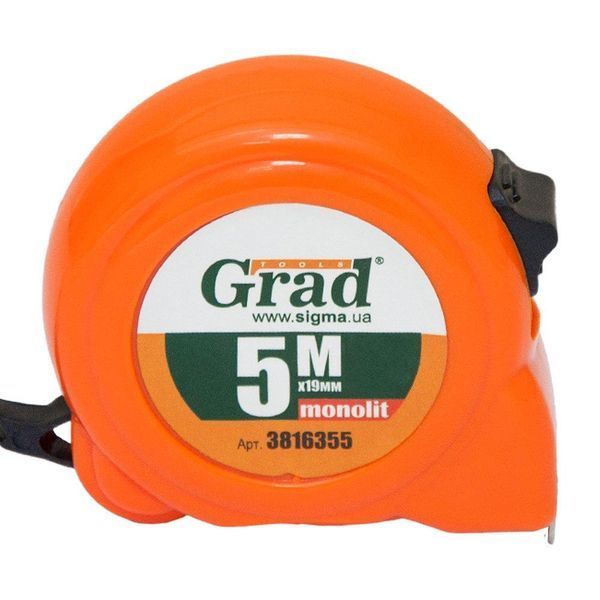 Рулетка Monolit 5м&times;19мм GRAD (3816355) SG-3816355 фото