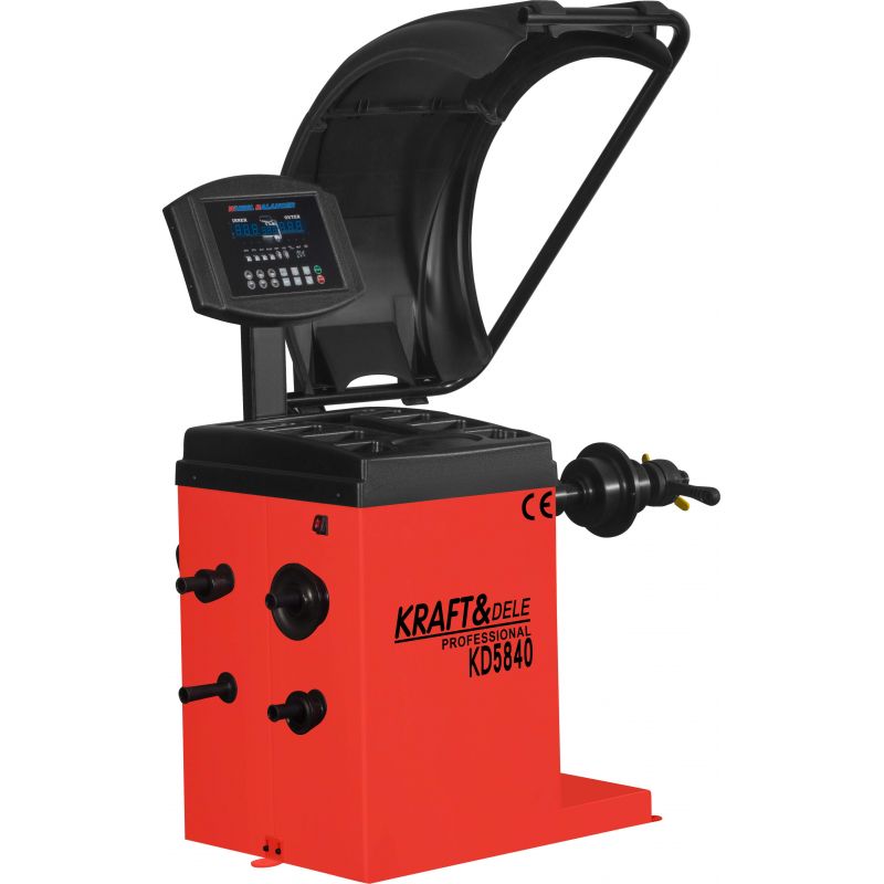 Автоматический балансировочный станок с лазером Kraft&Dele KD5840 250 Вт, колеса 10–24″