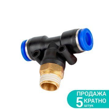 Штуцер цанговый (Т-образный) &Oslash;8мм МТ 1/4" SIGMA (7027371) SG-7027371 фото