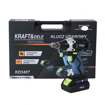 Професійний ударний гайковерт 750 Нм Kraft&Dele KD3407 ударний гайковерт з набором насадок KD-KD3407 фото