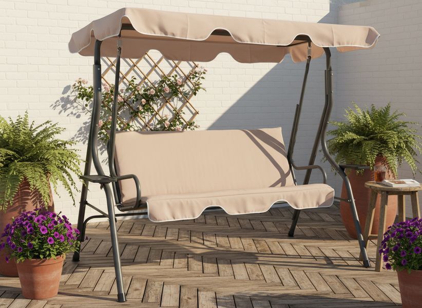 Качели с навесом 170x110x153 см Garden Line KRE0735 садовые качели для детей качели для дома CH-KRE0735 фото