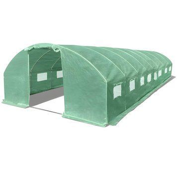Теплиця фермерська Luxgreen 24 м&sup2; 800 &times; 300 &times; 200 см теплиця для дачної ділянки садова конструкція для рослин DOM-L910293 фото
