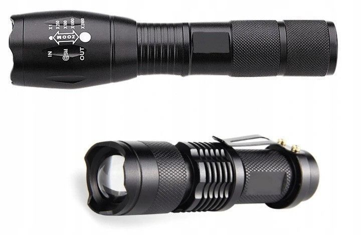Ліхтарик + ліхтар тактичний військовий 2X CREE XM-L T6 + Q5 ZOOM 424 фото