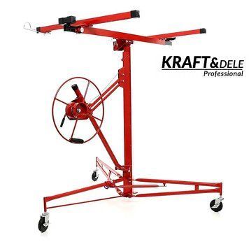 Підйомник для гіпсокартонових плит 68 кг Kraft&Dele KD323_2K підіймач для гіпсокартонних листів KD-KD323_2K фото