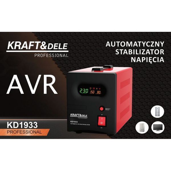 Портативный стабилизатор напряжения Kraft&Dele KD1933 140-260 В KD-KD1933 фото