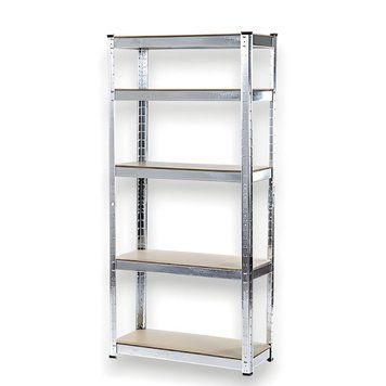 Cтелаж складский 5 уровней STEELMAX 180&times;90&times;40 см полочный стеллаж для дома 5 полок для гаража DOM-ST21818 фото