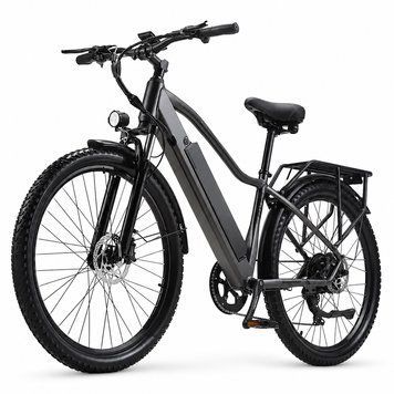 Електричний велосипед 17" колеса 26" 48V/500W/12,8Ah BURCHDA електровелосипед з акумулятором велосипед з сталевою рамою DOM-B11069513 фото