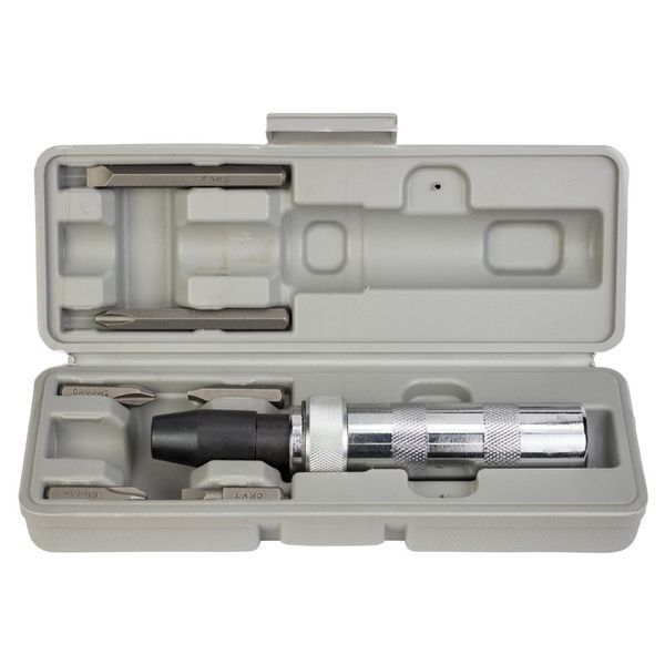 Викрутка ударно-поворотна з бітами 8шт CRV (пластик кейс) SIGMA (4004011) SG-4004011 фото