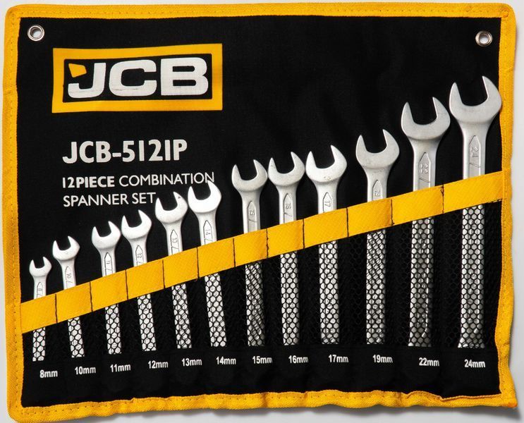 Набор ключей JCB, 12 шт комбинированных DOM-57158 фото