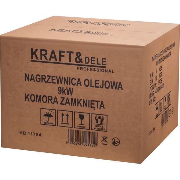 Автономный обогреватель на дизеле Kraft&Dele KD11784 9 кВт 12/24/230 В с закрытой камерой сгорания, для автономного обогрева авто, гаража и мастерской KD-KD11784 фото