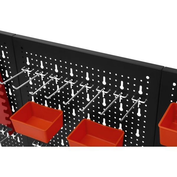 Складная настенная панель-органайзер 120x60 см Kraft&Dele KD11898 металлическая доска для инструментов 3-компонентный стенд для деталей &mdash; выбор для дома и мастерской KD-KD11898 фото