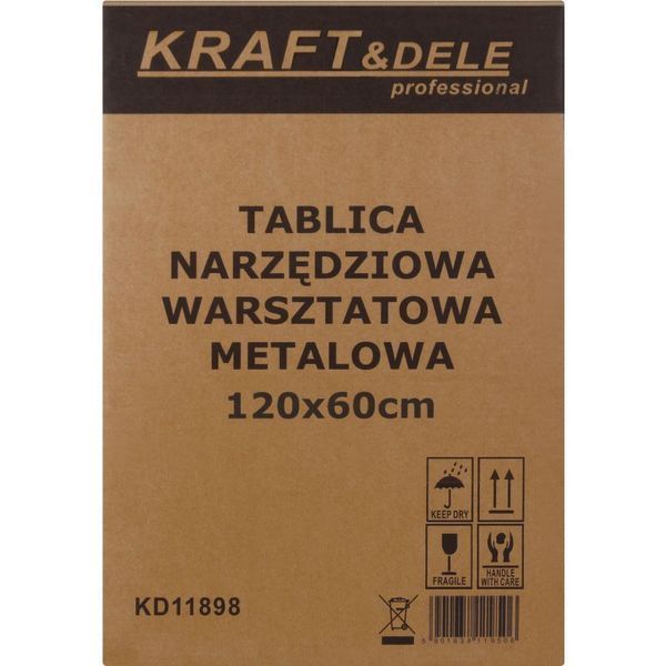 Складная настенная панель-органайзер 120x60 см Kraft&Dele KD11898 металлическая доска для инструментов 3-компонентный стенд для деталей &mdash; выбор для дома и мастерской KD-KD11898 фото