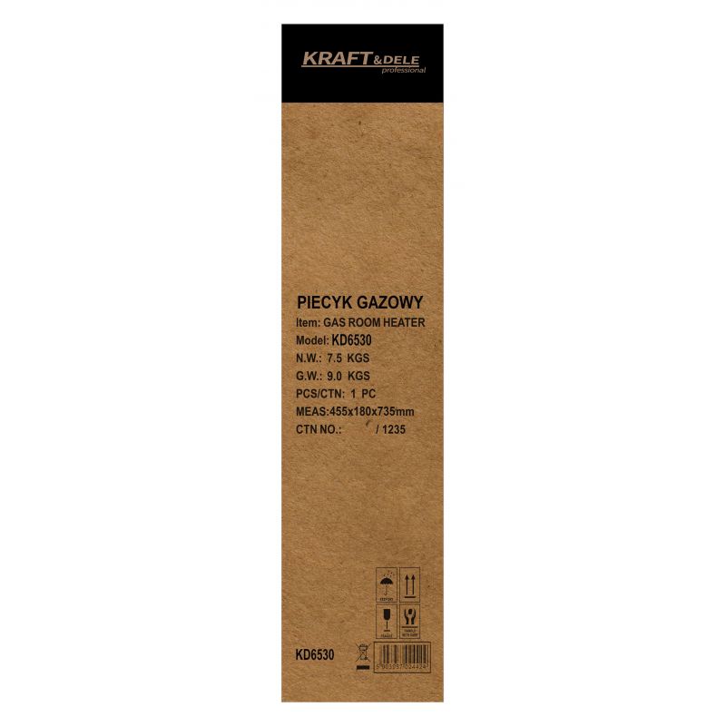 Газовый обогреватель Kraft&Dele KD6530 1500/2750/4200 Вт мобильный обогреватель пропан-бутан обогреватель с 3 режимами мощности