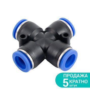 Соединение цанговое (Х-образное) &Oslash;10&times;10мм SIGMA (7026611) SG-7026611 фото