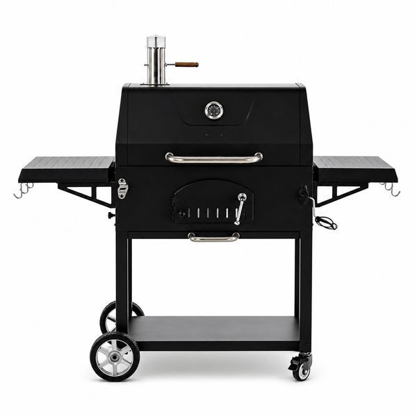Гриль на колесах VULCANO&nbsp;BBQ&nbsp;153 x 65 x 137 см садовый гриль на углях гриль для пикника CH-BBQ5221 фото
